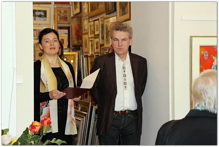 Otwarcie wystawy Jerzego Wojciecha Bieleckiego w galerii