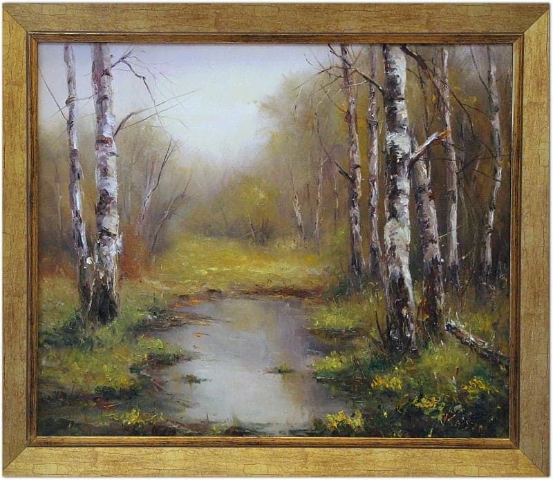 Praca „Brzozy” autorstwa Barbara Kasza
