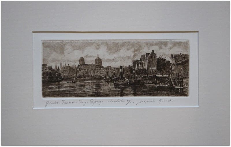 Praca „Gdańsk, panorama Targu Rybnego” autorstwa Wojciech Górecki