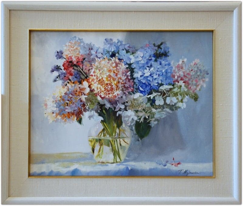 Praca „Hortensje” autorstwa Tatiana Majewska