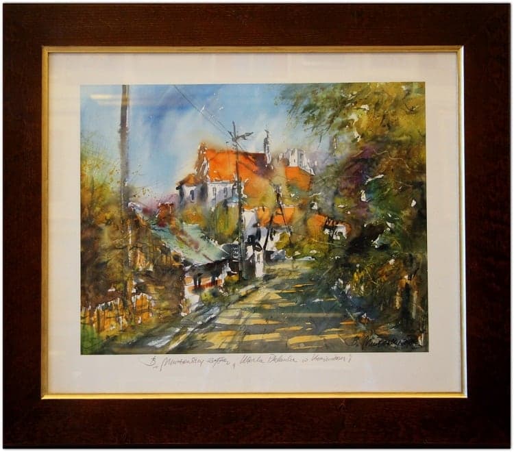 Praca „Uliczka-Plebanka w Kazimierzu” autorstwa Bartłomiej Michałowski