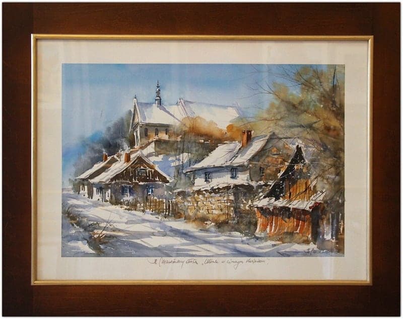 Praca „Uliczka w zimowym Kazimierzu” autorstwa Bartłomiej Michałowski